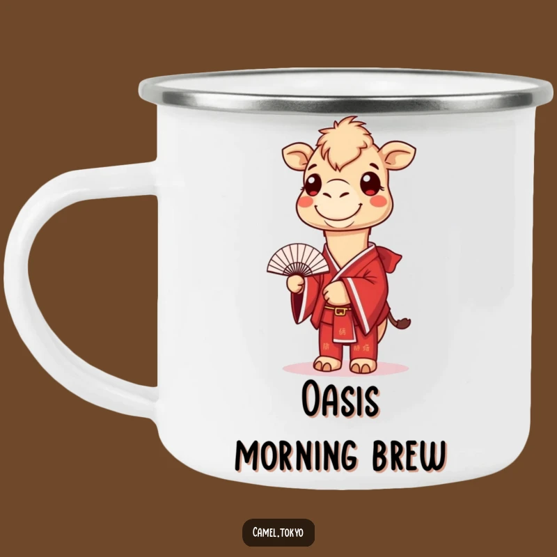 Funny Camel Kimono Camping Mug: Desert Dweller Fan Cup for Adventures